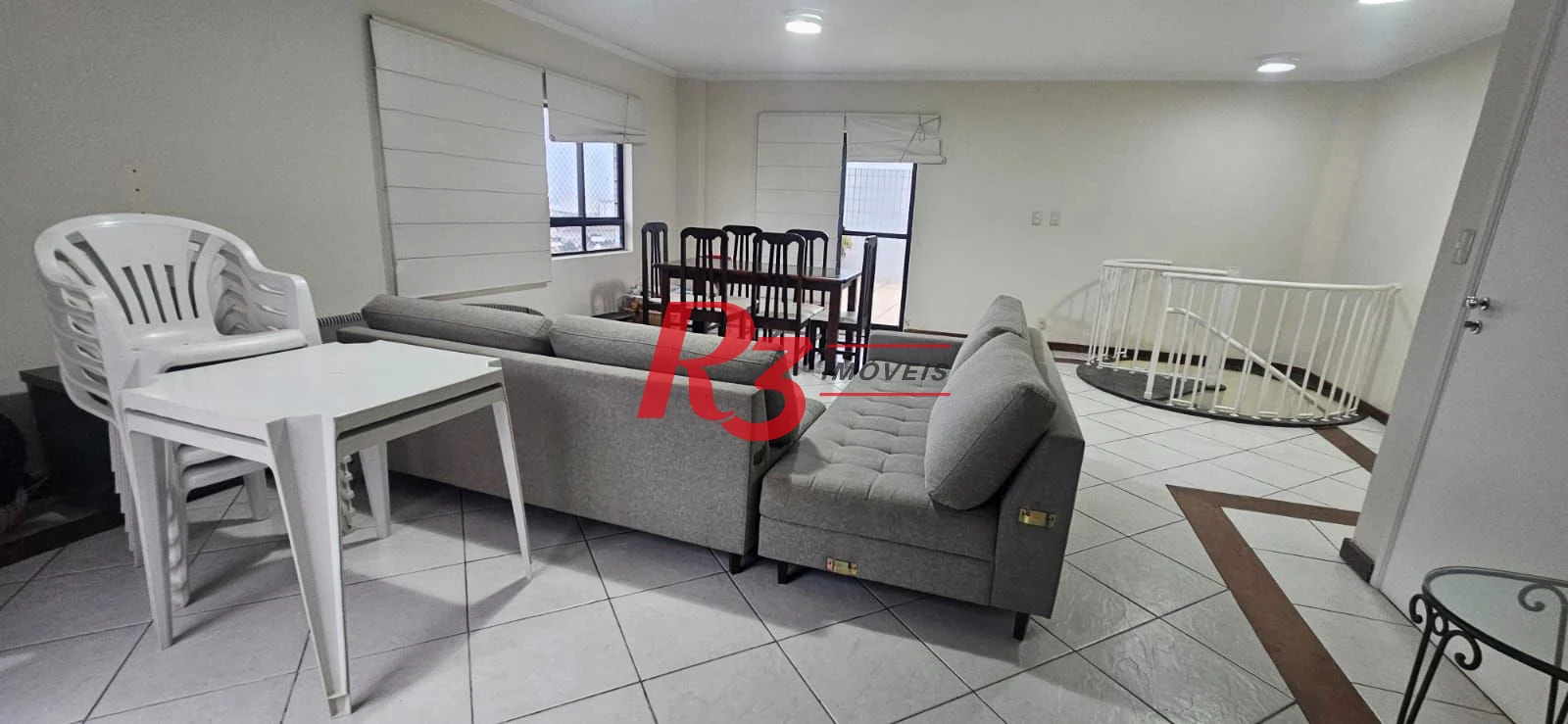 Cobertura com 2 dormitórios para alugar, 180 m² por R$ 6.500,00/mês - Aparecida - Santos/SP