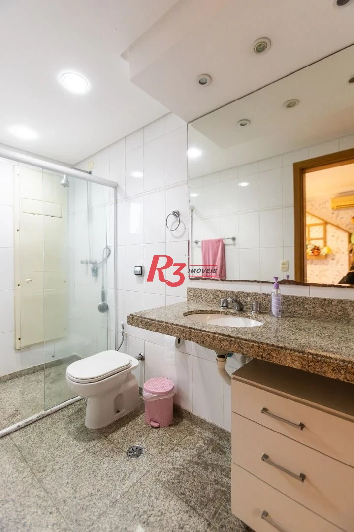 Apartamento com 4 dormitórios à venda, 213 m² por R$ 2.890.000,00 - Boqueirão - Santos/SP