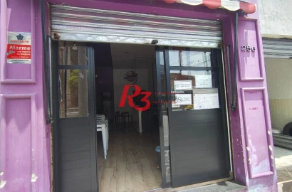Loja para alugar, 45 m² por R$ 3.000,00/mês - Macuco - Santos/SP