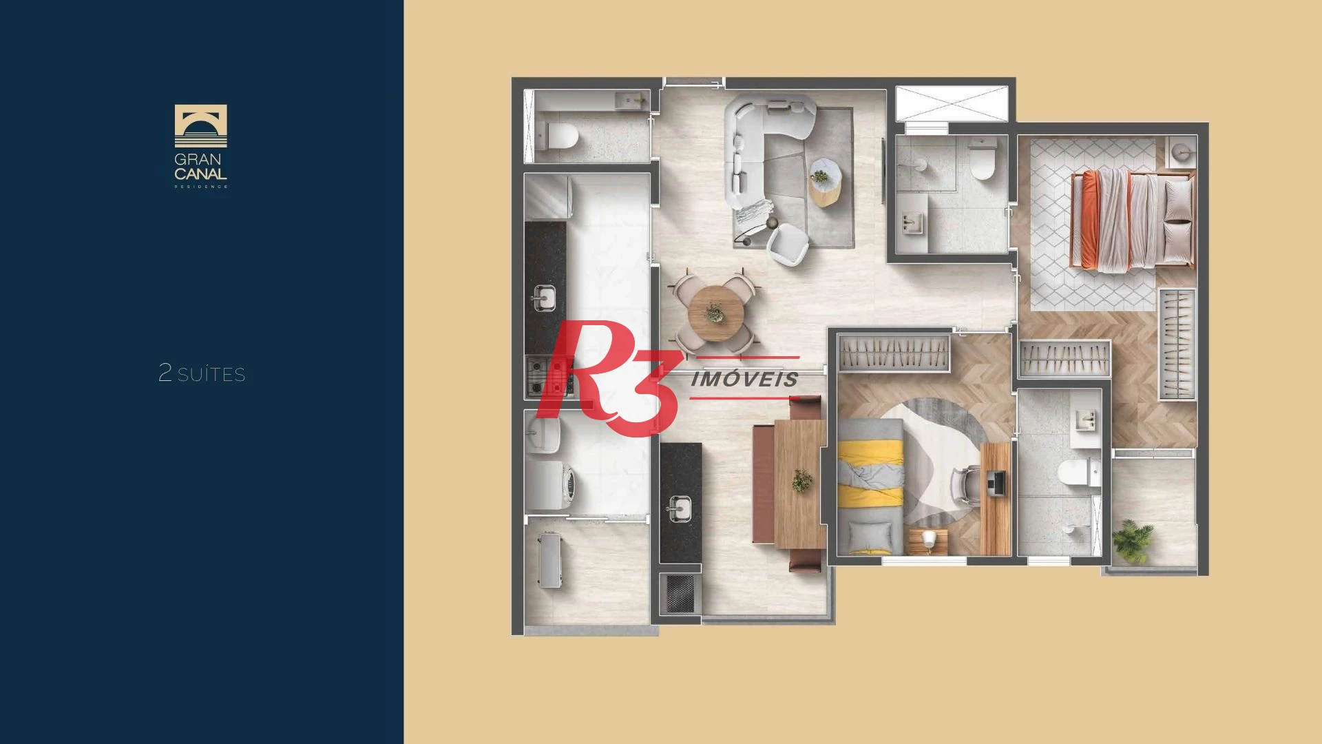 Apartamento com 2 dormitórios à venda, 70 m² por R$ 823.200 - Vila Belmiro - Santos/SP