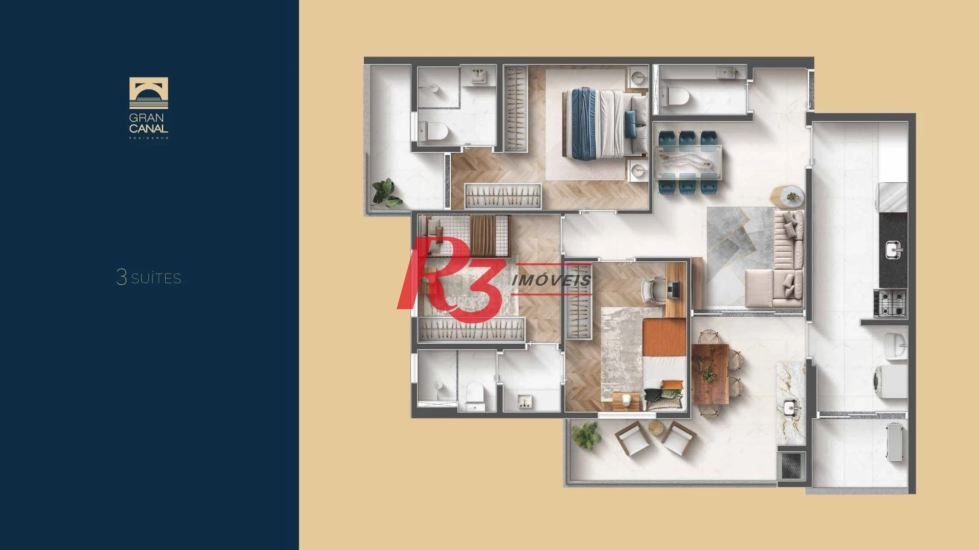 Apartamento com 3 dormitórios à venda, 91 m² por R$ 1.157.100 - Vila Belmiro - Santos/SP
