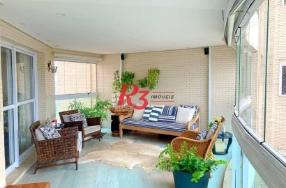 Apartamento com 3 dormitórios à venda, 204 m² por R$ 3.145.000,00 - Embaré - Santos/SP
