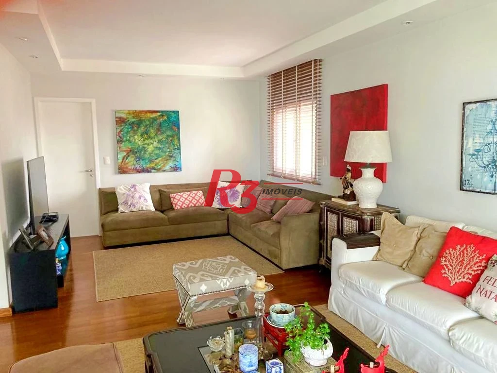 Apartamento com 3 dormitórios à venda, 204 m² por R$ 3.145.000,00 - Embaré - Santos/SP