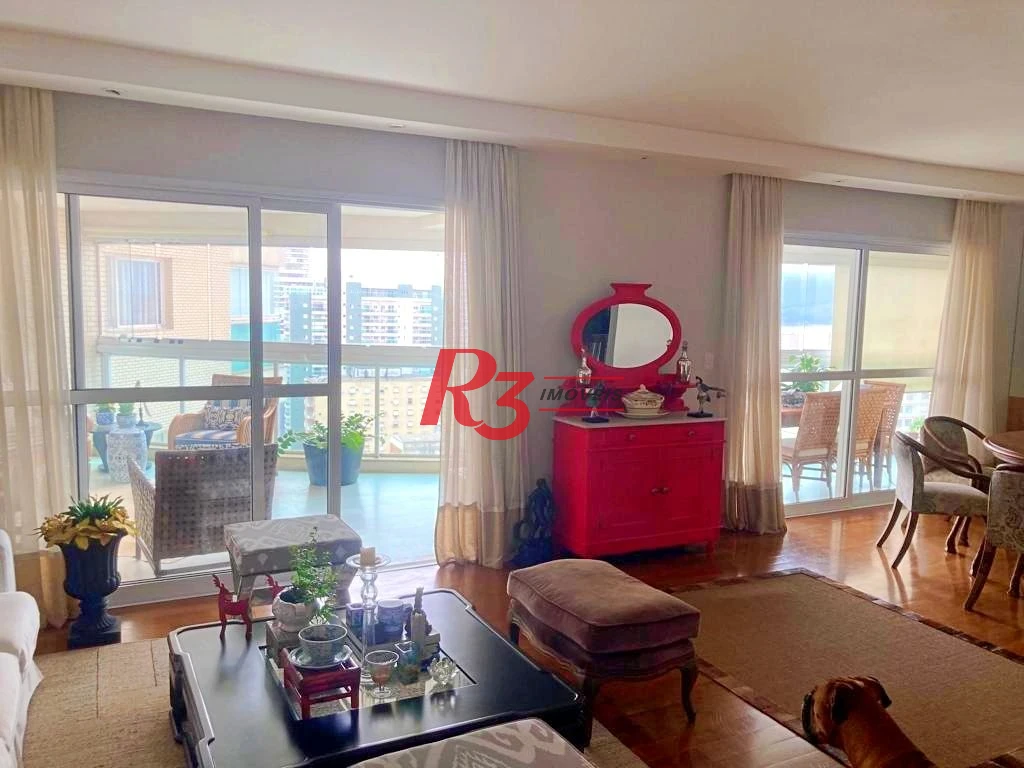 Apartamento com 3 dormitórios à venda, 204 m² por R$ 3.145.000,00 - Embaré - Santos/SP