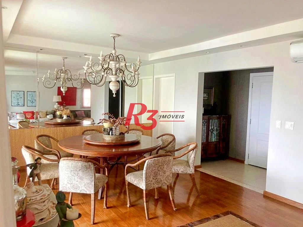 Apartamento com 3 dormitórios à venda, 204 m² por R$ 3.145.000,00 - Embaré - Santos/SP