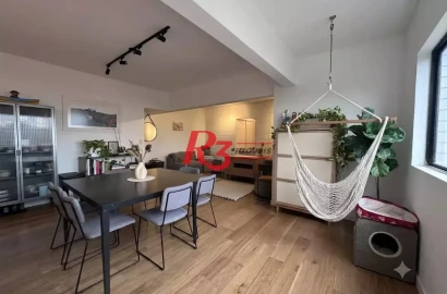 Apartamento com 2 dormitórios para alugar, 96 m² por R$ 4.500,00/mês - Aparecida - Santos/SP