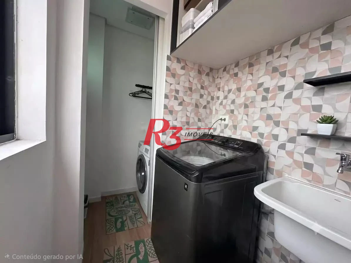 Apartamento com 2 dormitórios para alugar, 96 m² por R$ 4.500,00/mês - Aparecida - Santos/SP