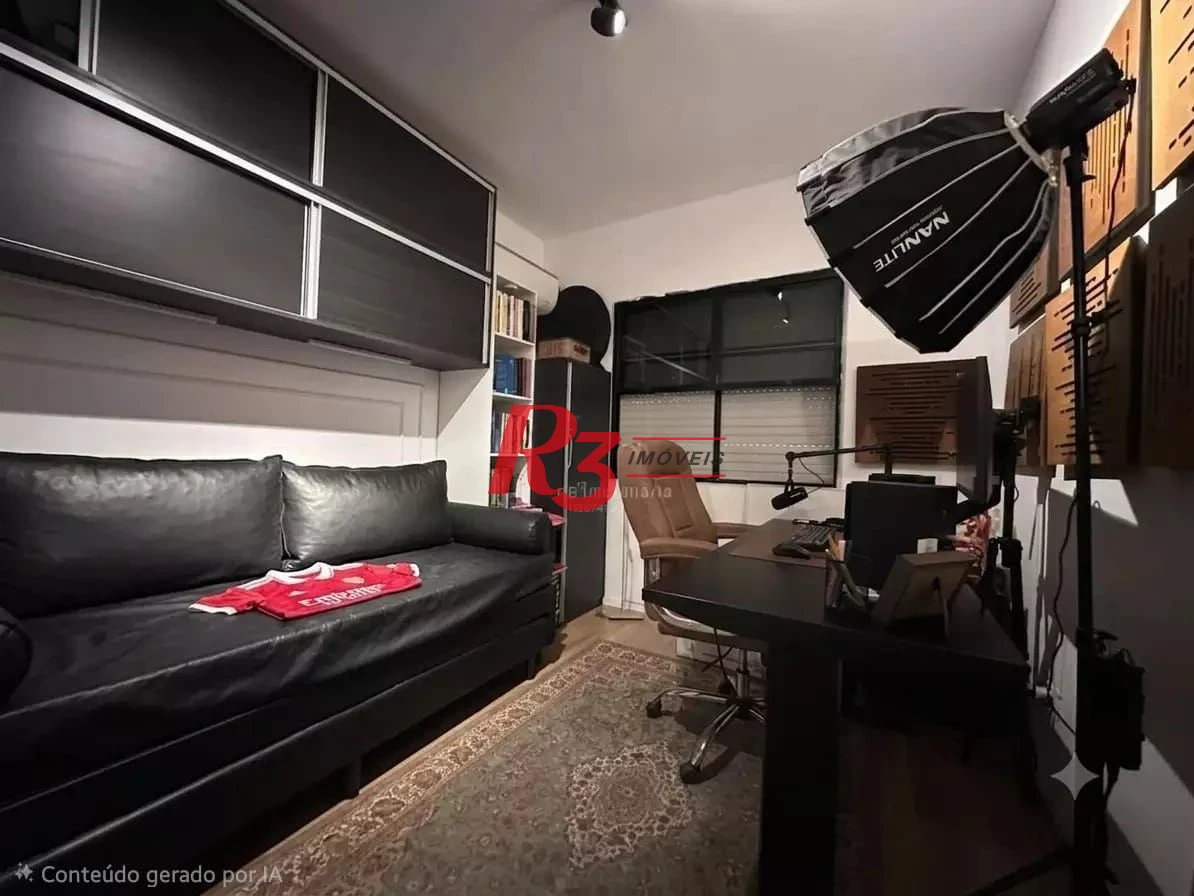 Apartamento com 2 dormitórios para alugar, 96 m² por R$ 4.500,00/mês - Aparecida - Santos/SP