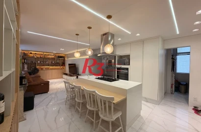 Apartamento com 3 dormitórios à venda, 119 m² por R$ 830.000,00 - Gonzaga - Santos/SP