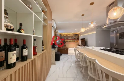 Apartamento com 3 dormitórios à venda, 119 m² por R$ 830.000,00 - Gonzaga - Santos/SP