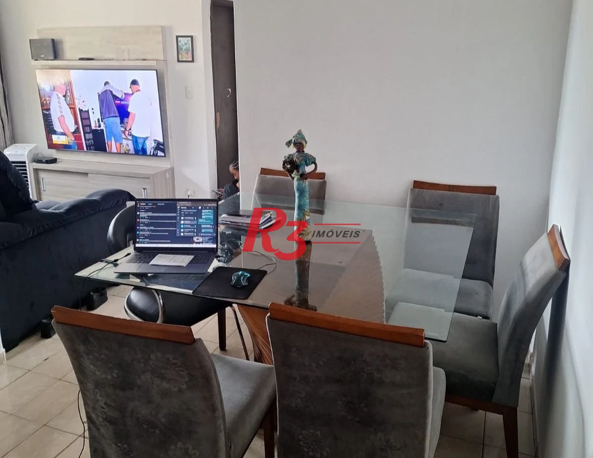 Apartamento com 2 dormitórios à venda, 58 m² por R$ 300.000,00 - Saboó - Santos/SP