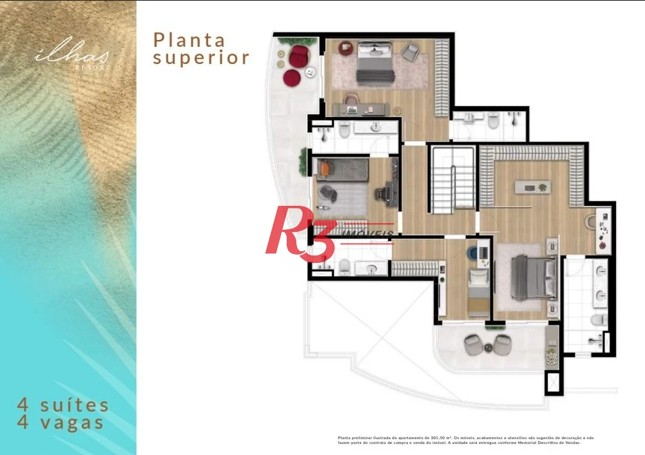 Cobertura à venda, 301 m² por R$ 8.500.000,00 - Ponta da Praia - Santos/SP