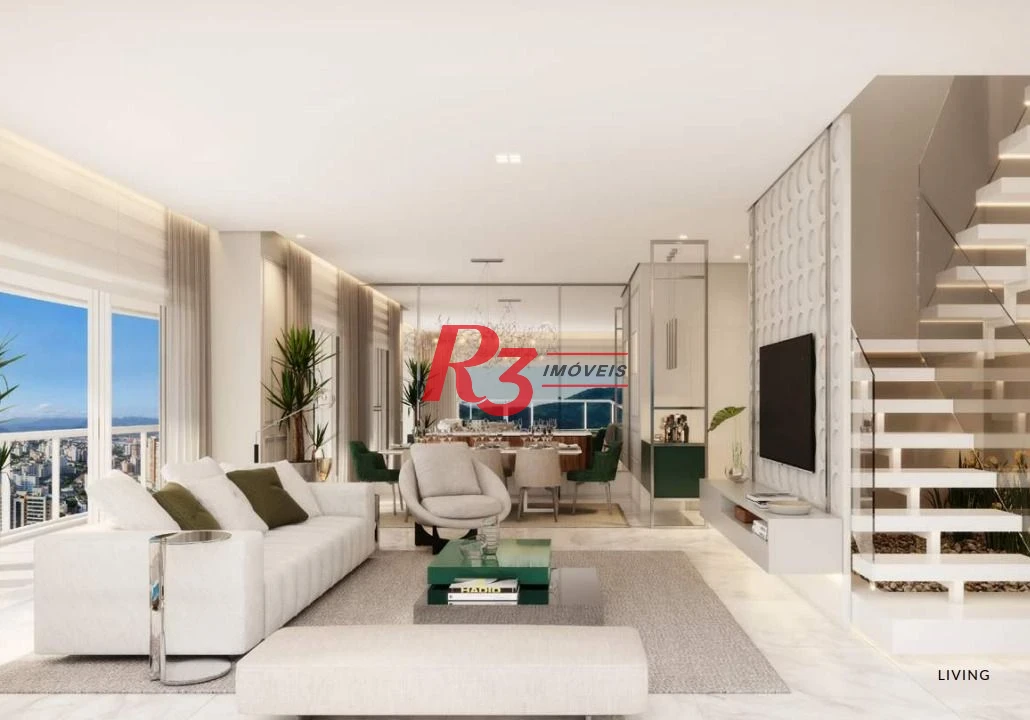 Cobertura à venda, 301 m² por R$ 8.500.000,00 - Ponta da Praia - Santos/SP