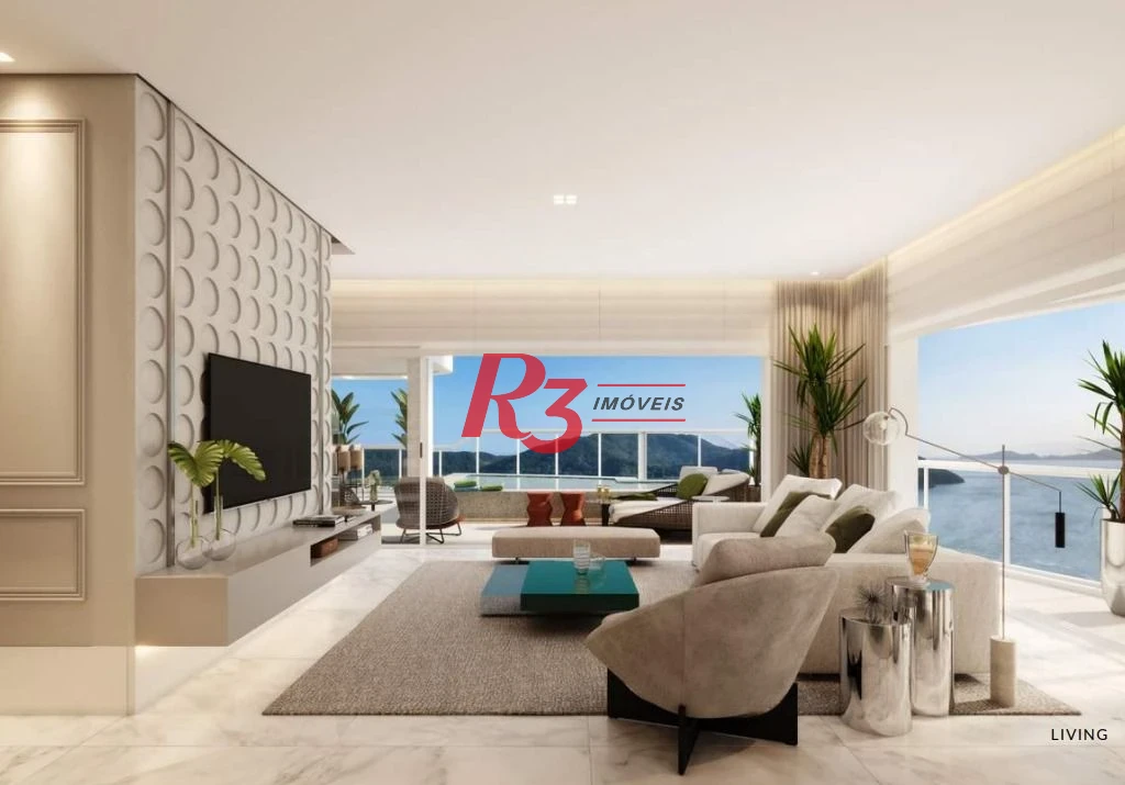 Cobertura à venda, 301 m² por R$ 8.500.000,00 - Ponta da Praia - Santos/SP