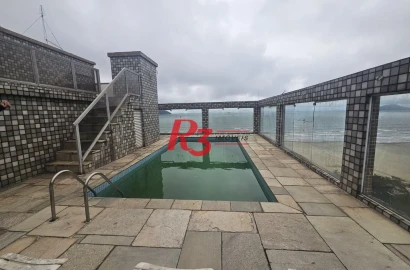 Cobertura com 4 dormitórios à venda, 380 m² por R$ 4.500.000,00 - Pompéia - Santos/SP