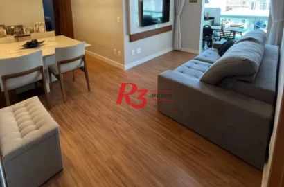 Apartamento com 2 dormitórios à venda, 74 m² por R$ 1.100.000,00 - Gonzaga - Santos/SP