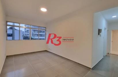 Apartamento com 2 dormitórios para alugar, 70 m² por R$ 3.000,00/mês - Vila Matias - Santos/SP