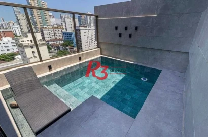 Cobertura com 3 dormitórios à venda, 175 m² por R$ 2.650.000 - Boqueirão - Santos/SP