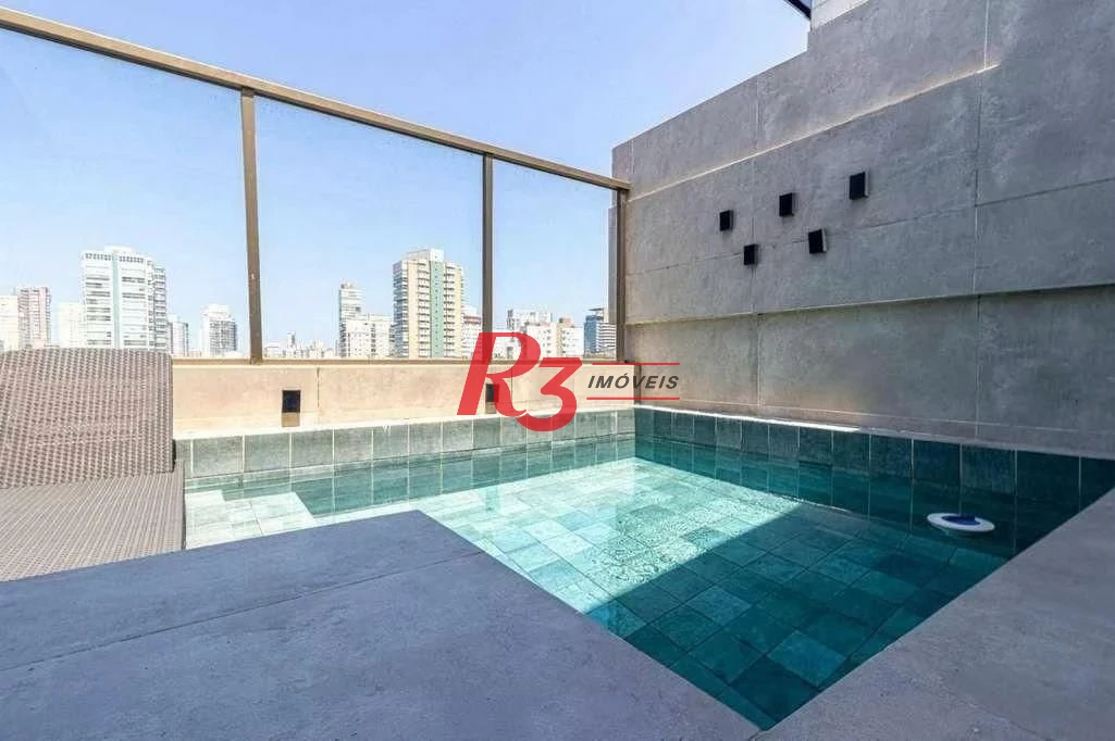 Cobertura com 3 dormitórios à venda, 175 m² por R$ 2.650.000 - Boqueirão - Santos/SP