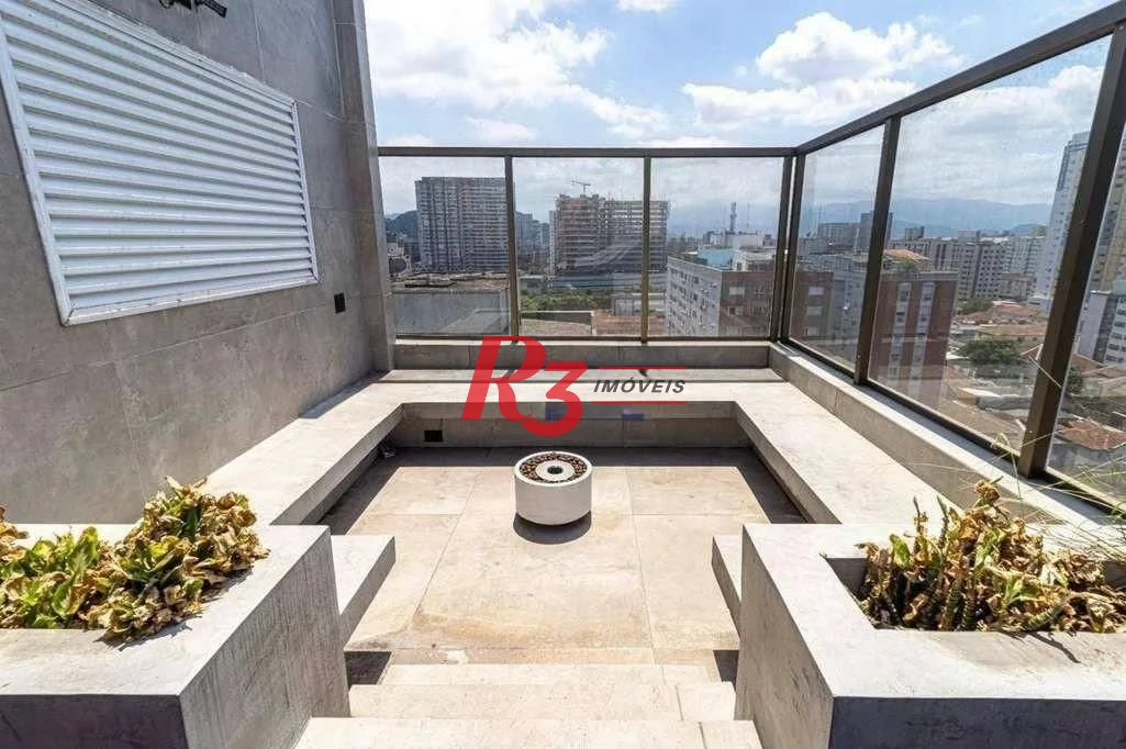Cobertura com 3 dormitórios à venda, 175 m² por R$ 2.650.000 - Boqueirão - Santos/SP