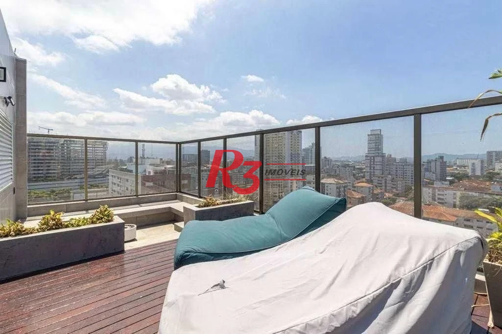 Cobertura com 3 dormitórios à venda, 175 m² por R$ 2.650.000 - Boqueirão - Santos/SP
