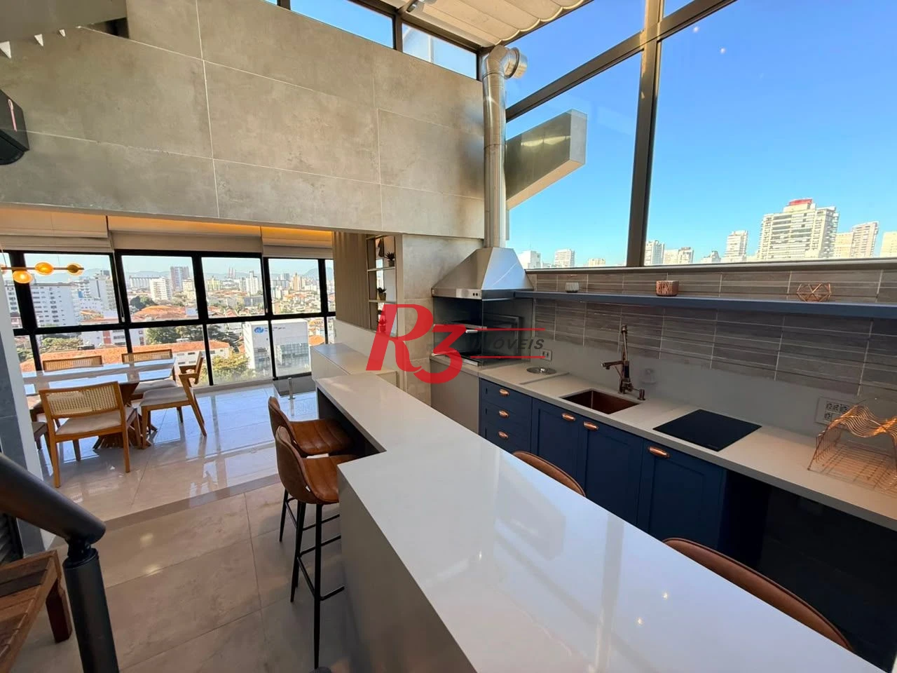 Cobertura com 3 dormitórios à venda, 175 m² por R$ 2.650.000 - Boqueirão - Santos/SP