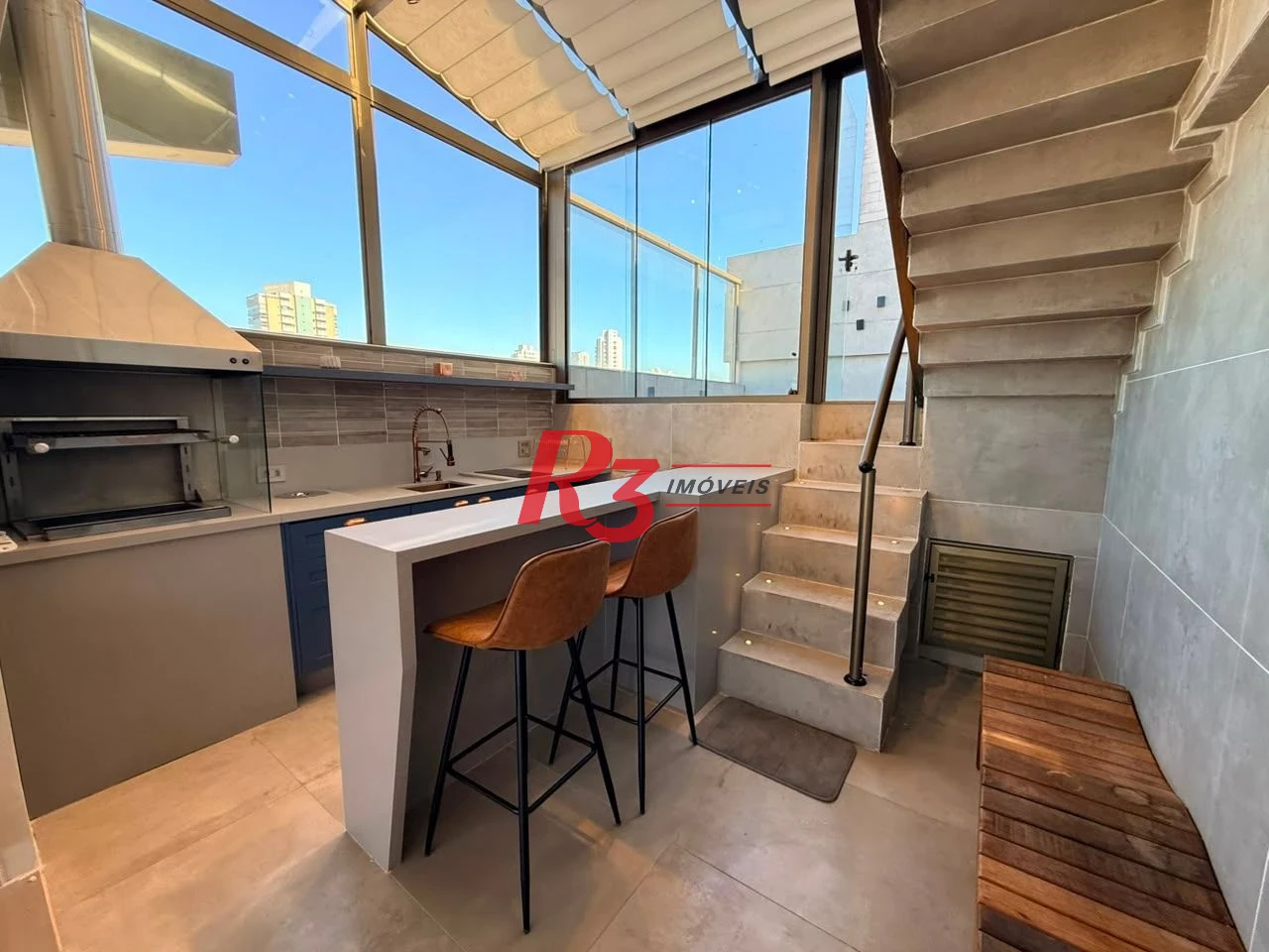 Cobertura com 3 dormitórios à venda, 175 m² por R$ 2.650.000 - Boqueirão - Santos/SP