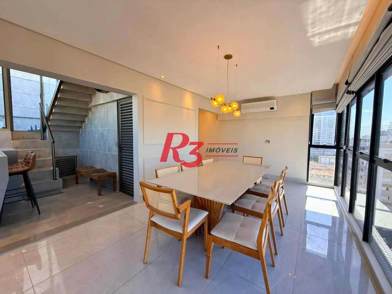 Cobertura com 3 dormitórios à venda, 175 m² por R$ 2.650.000 - Boqueirão - Santos/SP