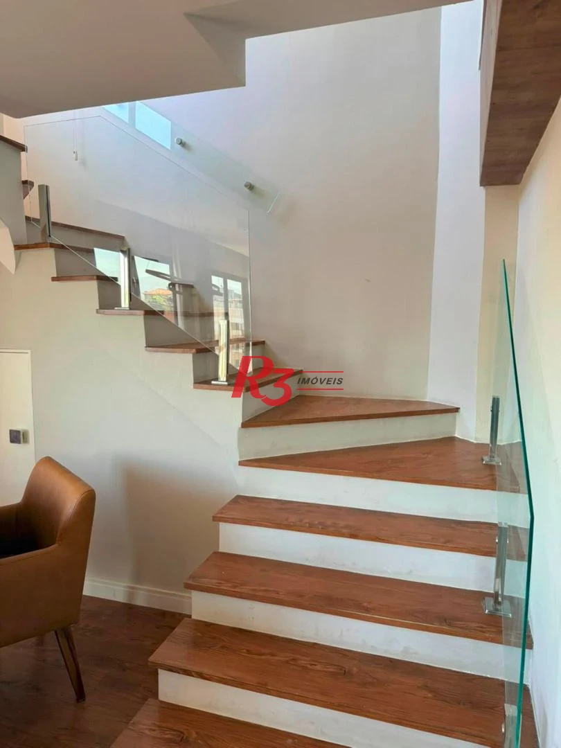 Cobertura com 3 dormitórios à venda, 175 m² por R$ 2.650.000 - Boqueirão - Santos/SP