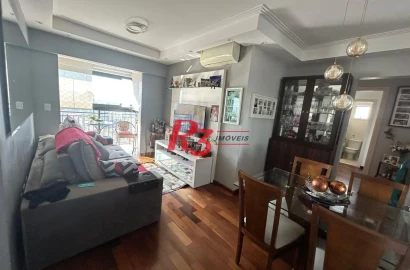 Apartamento com 2 dormitórios à venda, 64 m² por R$ 780.000,00 - Gonzaga - Santos/SP