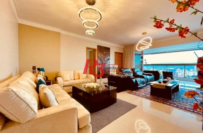 Apartamento com 3 dormitórios à venda, 171 m² por R$ 3.000.000,00 - Embaré - Santos/SP