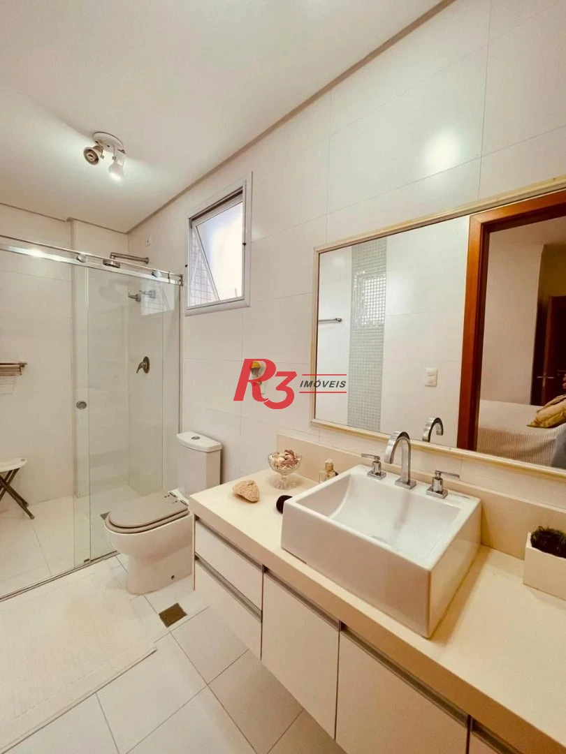Apartamento com 3 dormitórios à venda, 171 m² por R$ 3.000.000,00 - Embaré - Santos/SP