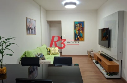 Apartamento com 2 dormitórios à venda, 86 m² por R$ 554.900,00 - Campo Grande - Santos/SP