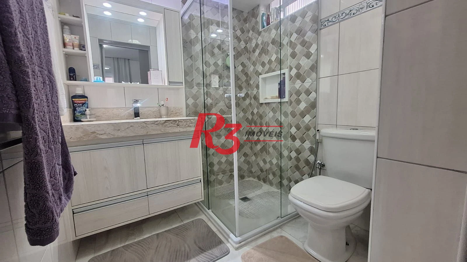 Apartamento com 3 dormitórios à venda, 124 m² por R$ 1.600.000,00 - Boqueirão - Santos/SP