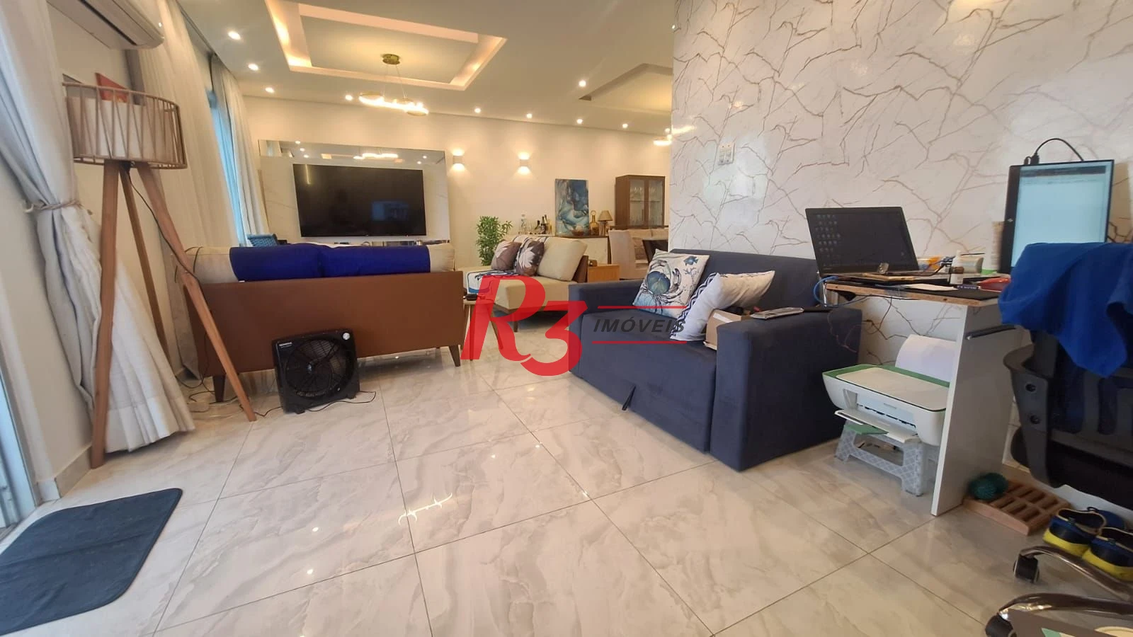 Apartamento com 3 dormitórios à venda, 124 m² por R$ 1.600.000,00 - Boqueirão - Santos/SP