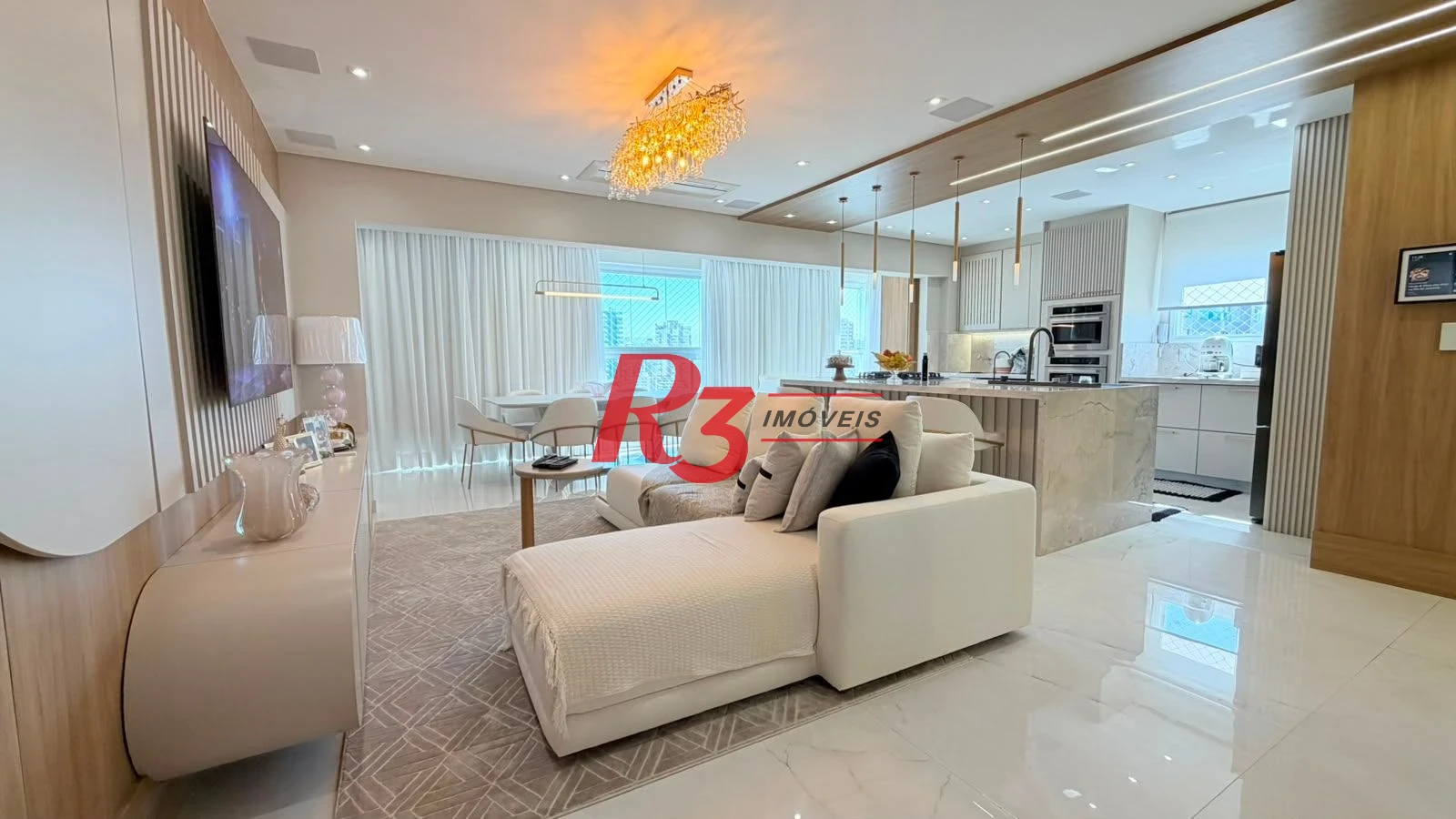 Apartamento à venda, 136 m² por R$ 3.900.000,00 - Boqueirão - Santos/SP
