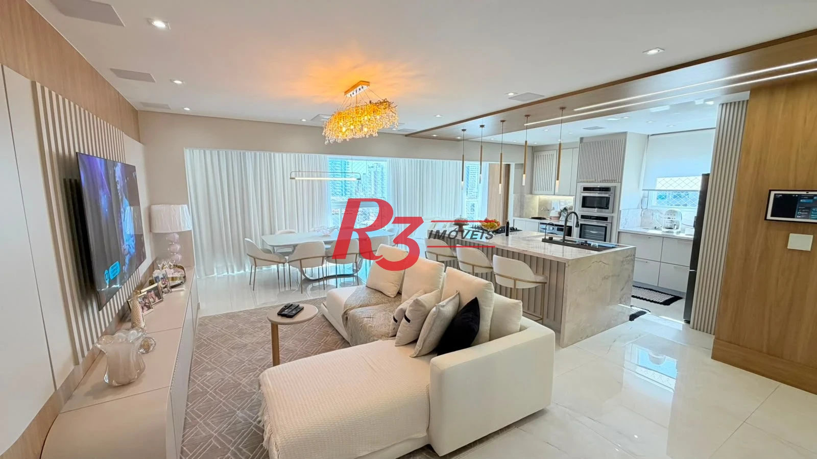 Apartamento à venda, 136 m² por R$ 3.900.000,00 - Boqueirão - Santos/SP