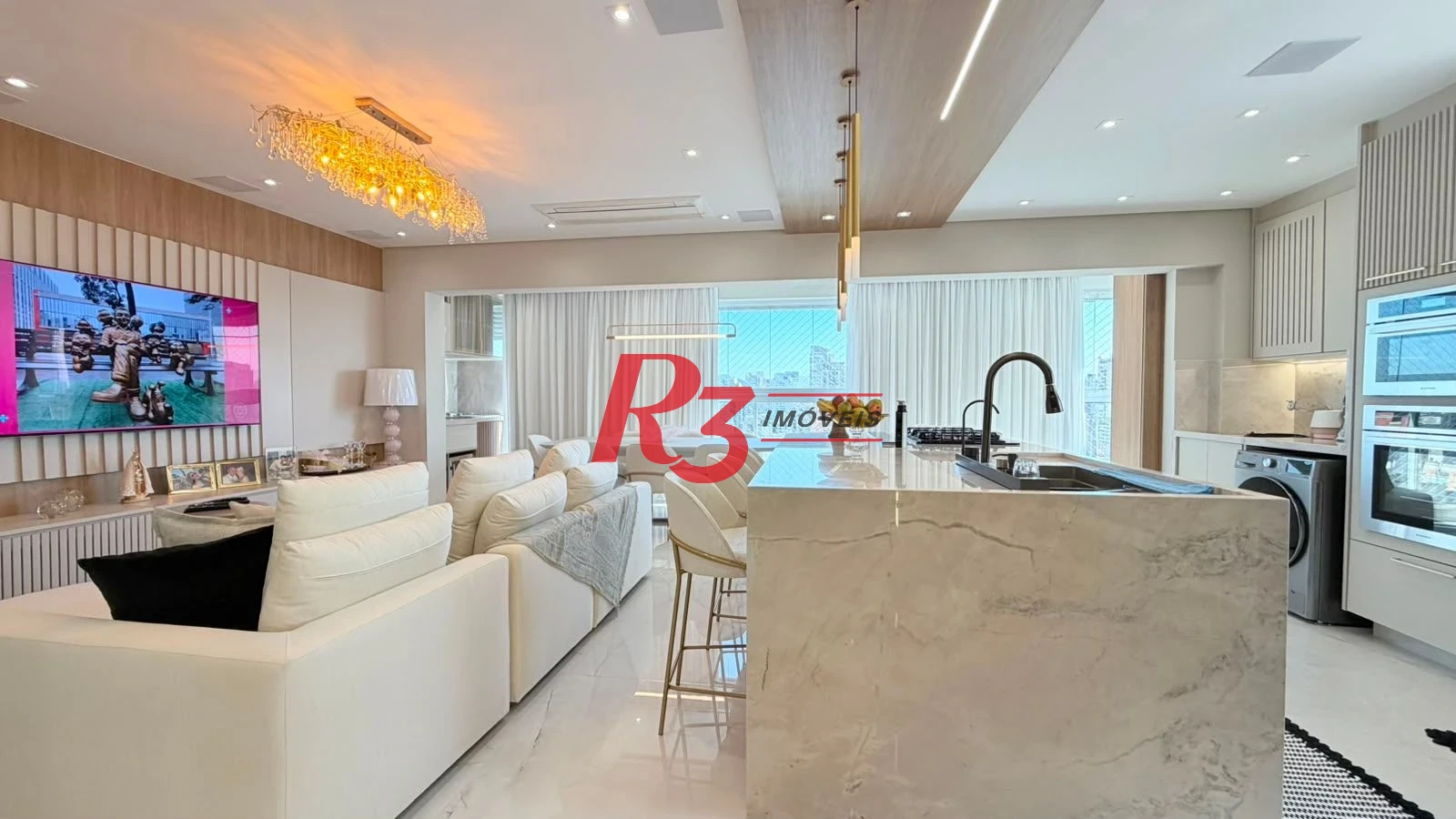 Apartamento à venda, 136 m² por R$ 3.900.000,00 - Boqueirão - Santos/SP