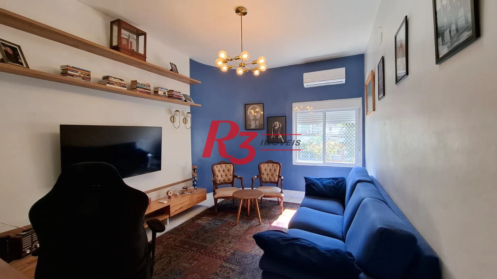 Apartamento com 3 dormitórios à venda, 103 m² por R$ 700.000,00 - Campo Grande - Santos/SP
