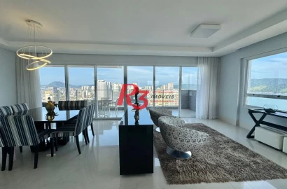 Apartamento Duplex com 4 dormitórios à venda, 236 m² por R$ 5.500.000,00 - Embaré - Santos/SP