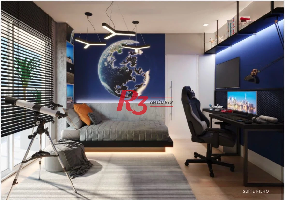 Cobertura com 4 dormitórios à venda, 301 m² por R$ 6.600.000,00 - Ponta da Praia - Santos/SP