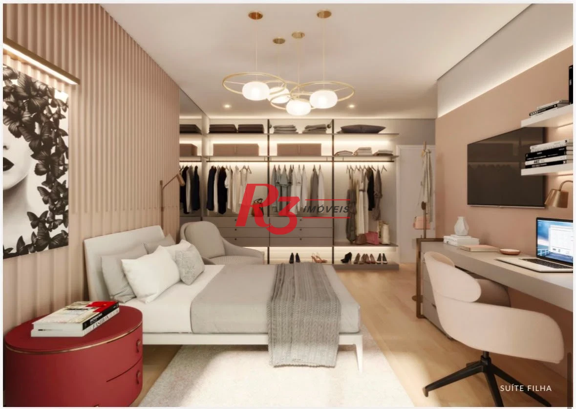 Cobertura com 4 dormitórios à venda, 301 m² por R$ 6.600.000,00 - Ponta da Praia - Santos/SP