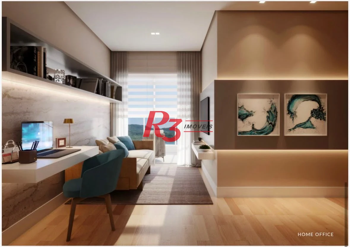 Cobertura com 4 dormitórios à venda, 301 m² por R$ 6.600.000,00 - Ponta da Praia - Santos/SP