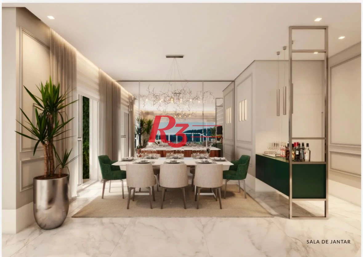 Cobertura com 4 dormitórios à venda, 301 m² por R$ 6.600.000,00 - Ponta da Praia - Santos/SP