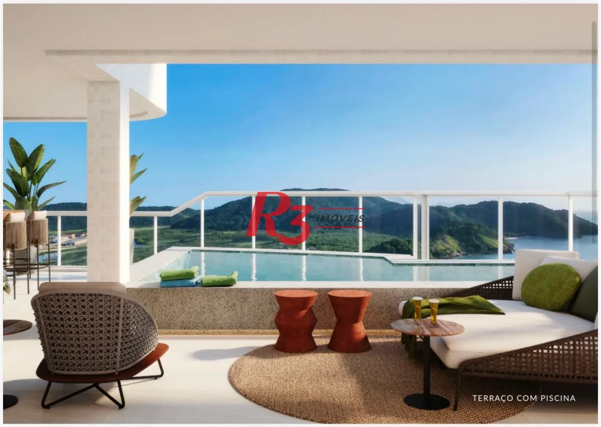 Cobertura com 4 dormitórios à venda, 301 m² por R$ 6.600.000,00 - Ponta da Praia - Santos/SP