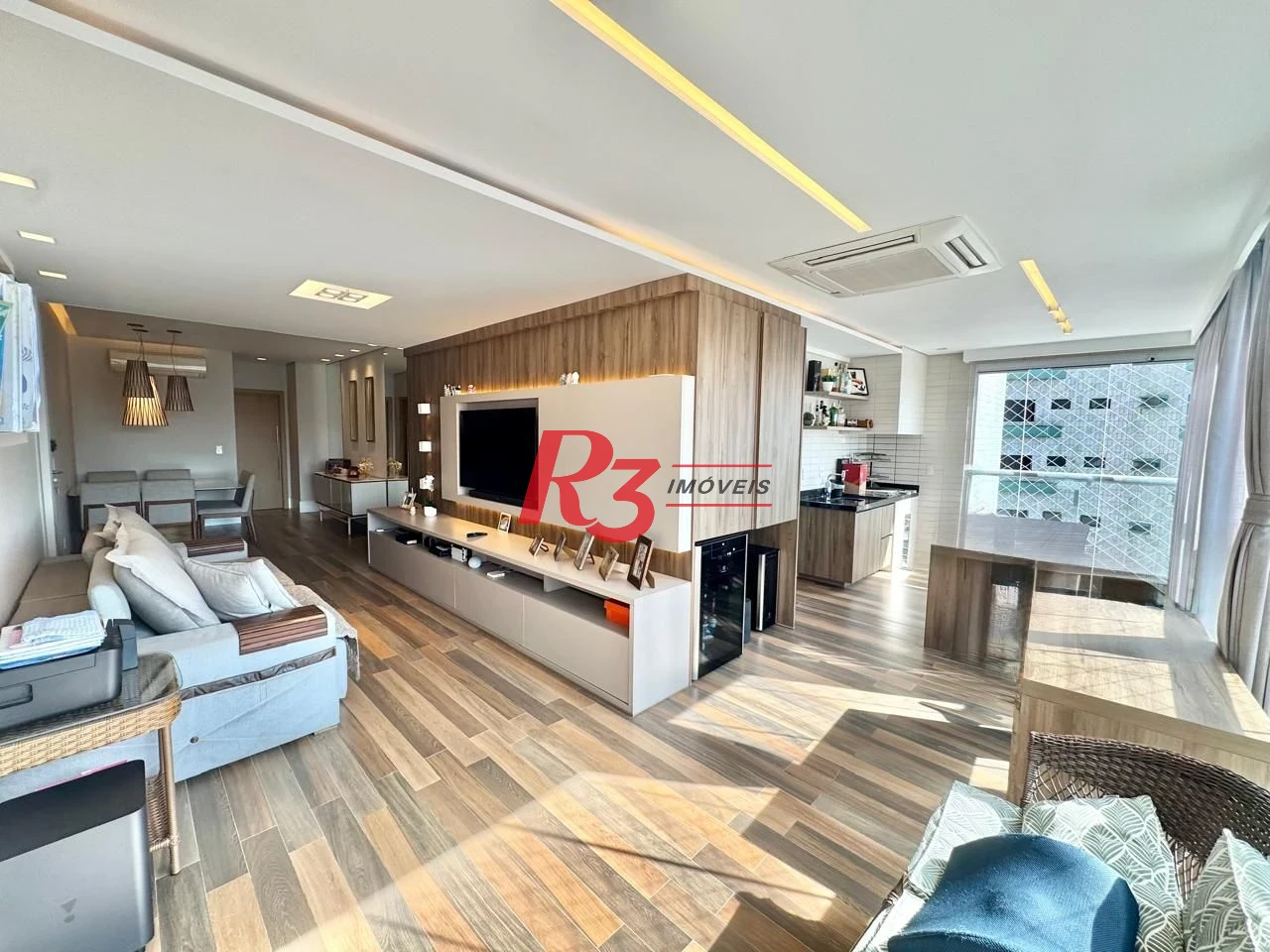 Apartamento com 3 dormitórios para alugar, 127 m² por R$ 15.000,00/mês - Boqueirão - Santos/SP