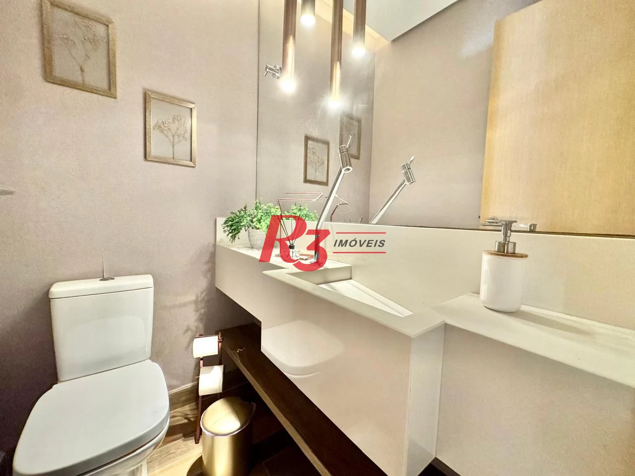 Apartamento para alugar, 127 m² por R$ 13.900,00/mês - Boqueirão - Santos/SP