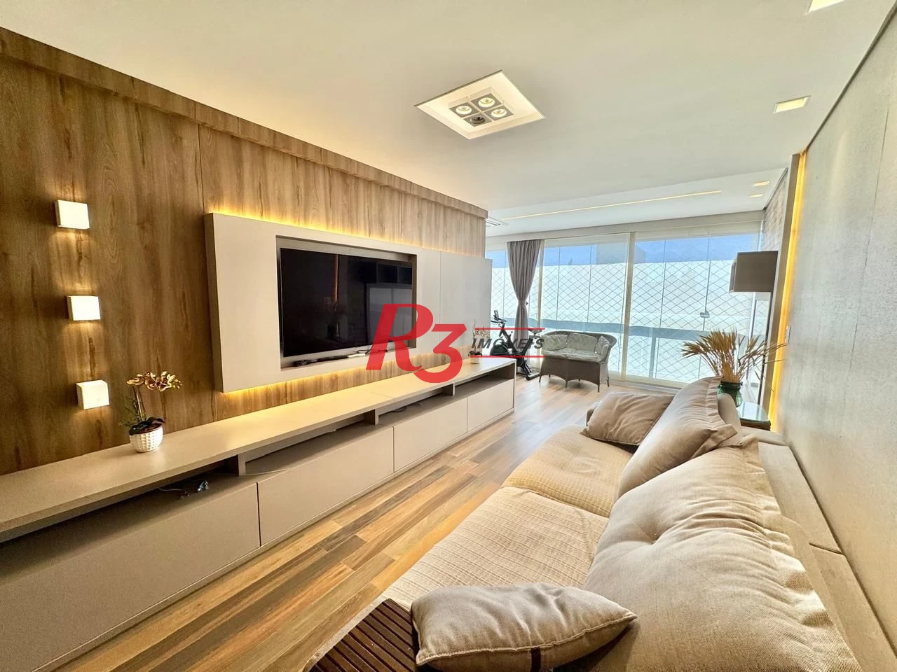 Apartamento para alugar, 127 m² por R$ 13.900,00/mês - Boqueirão - Santos/SP