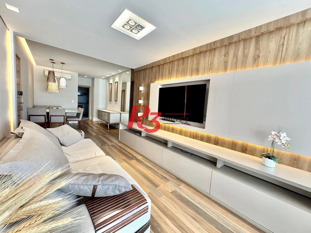 Apartamento para alugar, 127 m² por R$ 13.900,00/mês - Boqueirão - Santos/SP