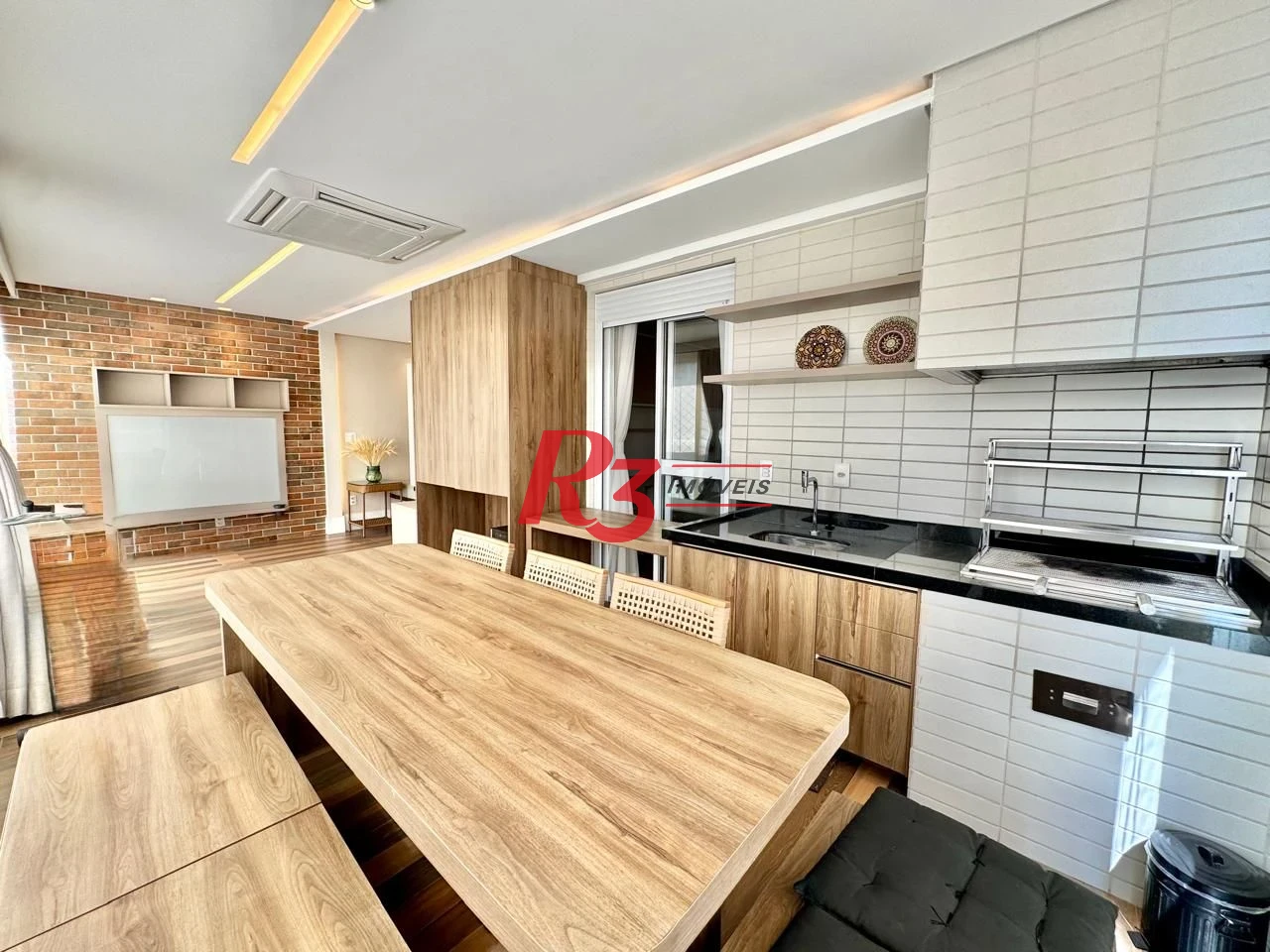 Apartamento para alugar, 127 m² por R$ 13.900,00/mês - Boqueirão - Santos/SP